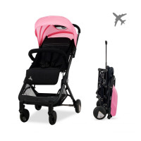 Silla de paseo Flight Negro-Rosa Asalvo