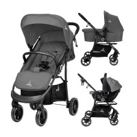Carrito de bebé tres piezas Oslo 2 Gris Asalvo
