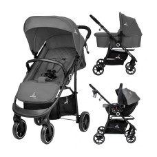 Carrito de bebé tres piezas Oslo 2 Gris Asalvo