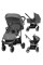 Carrito de bebé tres piezas Oslo 2 Gris Asalvo