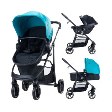 Carrito de Bebé 3 en 1 Trío Convertible Porto Verde Asalvo