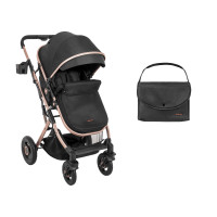 Carrito de bebé 2en1 asiento transformable Scarlett Negro