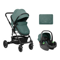 Carrito de bebé 3 en 1 Convertible Amaia Menta Kikkaboo