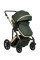 Carrito de bebé 3 en 1 Convertible Darling  Verde Kikkaboo