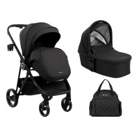 Carrito de bebé 2 en 1 con capazo Gianni Negro Kikaboo