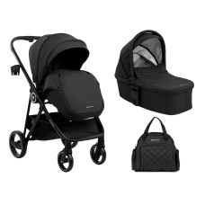 Carrito de bebé 2 en 1 con capazo Gianni Negro Kikaboo