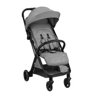 Silla de paseo autoplegable Lauren Gris Oscuro Kikaboo