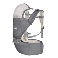 Portabebés 3en1 Chloe Mesh Gris  Kikkaboo