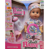 Muñeca Baby Fashion Suit  con sonido 29*25 cm  03-10211