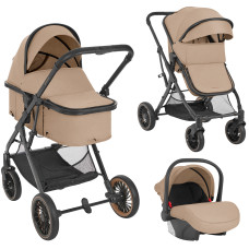 Carrito de bebé 3 en 1 Convertible One Beige Kikkaboo