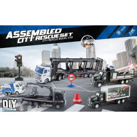 camiones de rescate de la ciudad - set de montaje 72054