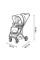 Carrito de Bebé tres piezas Trío Newton Gris Nube Asalvo