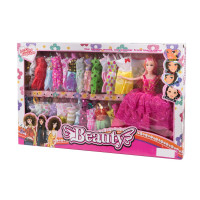Muñeca con vestidos en caja 39-66510