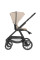 Cochecito 3 en 1 Modena Beige Kikkaboo con capazo, silla de auto y silla de paseo