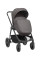 Cochecito 3 en 1 Modena Gris Oscuro Kikkaboo con capazo, silla de auto y silla de paseo