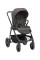 Cochecito 3 en 1 Modena Gris Oscuro Kikkaboo con capazo, silla de auto y silla de paseo