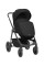 Cochecito 3 en 1 Modena Negro Kikkaboo con capazo, silla de auto y silla de paseo
