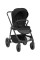Cochecito 3 en 1 Modena Negro Kikkaboo con capazo, silla de auto y silla de paseo