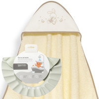 Set de Regalo 01255 Capa y Gorro de Baño Conejo Caballitos Beige - Liliposas