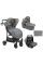 Carrito de bebé 3 en 1 Selina Gris Claro Kikkaboo