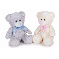 Мишка с бантом цвета 25 см - Очаровательная мягкая игрушка (50-251154)