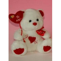 Oso "Te Amo" con Lazo 22CM - Peluche Tierno y Romántico (20,00 x 20,00 x 20,00) 50-62371