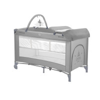 Cuna de viaje 2 niveles So Gifted PLUS Gris Kikkaboo