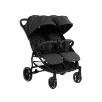Carrito gemelar Happy 2 Negro Kikkaboo