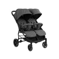 Carrito gemelar Happy 2 Gris Oscuro Kikkaboo