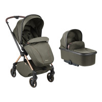 Carrito de bebé 2en1 con capazo Lanah Verde Kikkaboo