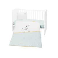 Juego de cama 5 piezas Stripy Friends Kikkaboo
