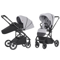 Silla de paseo Alfa Stroller Feather Grey