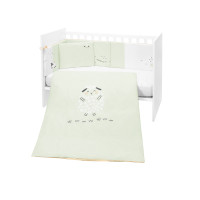 Juego de cama 6 piezas 60/120 con chichonera Sleepy Sheep Kikkaboo