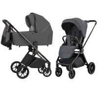 Коляска 2 в 1 Carrello Ultra CRL-6525: элегантный дизайн, манёвренность и комфорт Sonic Grey