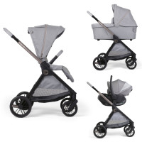 Carrito de bebé 3en1 Bellagio LUNAR ROCK Chicco con capazo Flexi y First-Seat Recline 