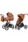 Cochecito Carrello Vector CRL-6550 2en1 – comodidad, estilo y funcionalidad Coral Orange