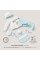 Set de regalo 5 piezas "Elefantes" de bambú INTERBABY, artículo SET20 azul
