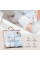 Set de regalo 5 piezas "Elefantes" de bambú INTERBABY, artículo SET20 azul