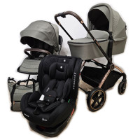 Pack Ahorro: Carrito de bebé 2 en 1 Kara Kikaboo  + silla de coche 40-150 cm i-Trip i-SIZE