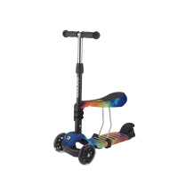 Makani Patinete 3en1 Ride and Skate Rainbow
