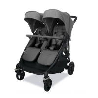 Silla de paseo gemelar Doble Bro Gris