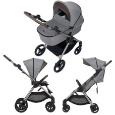 Carrito de bebé 2 en 1 Anex IQ Premium Pure. Tres funciones: cochecito dúo y silla ligera de paseo.