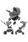 Carrito de bebé 2 en 1 Anex IQ Premium Pure. Tres funciones: cochecito dúo y silla ligera de paseo.