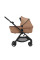 Carrito de bebé 2 en 1 Anex IQ Basic Sienna. Tres funciones: cochecito dúo y silla ligera de paseo.
