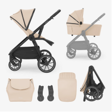 Carrito de bebé 2en1 con capazo Naya Beige 