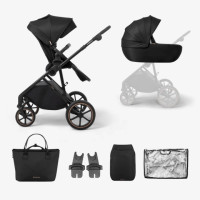 Carrito de bebé 2 en 1 con capazo Thea en color Negro