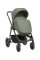 Cochecito 3 en 1 Modena Verde Kikkaboo con capazo, silla de auto y silla de paseo
