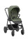 Cochecito 3 en 1 Modena Verde Kikkaboo con capazo, silla de auto y silla de paseo