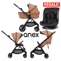 Pack ahorro: Carrito de bebé 2 en 1 Anex IQ Basic Sienna + Silla de auto CARRELLO Unity
