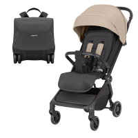 Прогулочная коляска Carrello Atom S CRL-5526 – Ceramic Beige, лёгкая, стильная и удобная